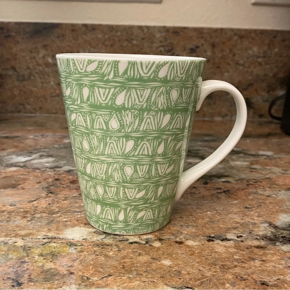 Starbucks Green Batik Print Logo Coffee Mug